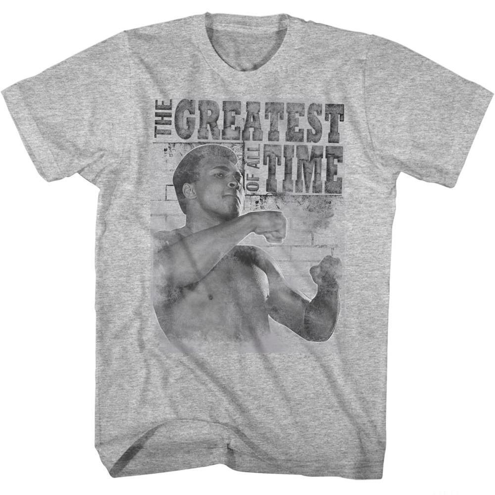 Muhammad Ali Training Stance Gray Heather Adult T-Shirt
